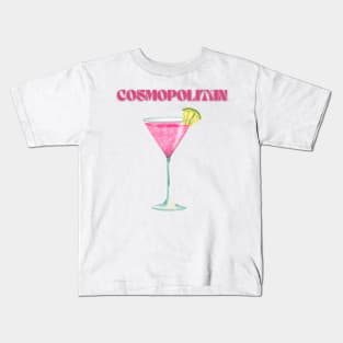 y2k cosmopolitan cocktail danish pastel Kids T-Shirt